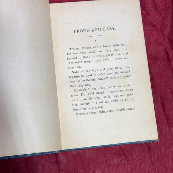 Antique Proud & Lazy HC Book by Oliver Optic Riverdale Stories Hurst & Co - Picture 8 of 11